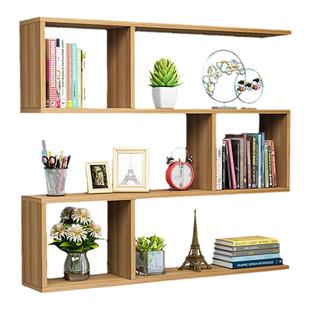 墙上置物架免打孔壁挂式卧室客厅吊柜储物柜壁柜现代简约墙面书架