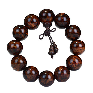 缅甸藤香木小叶黄花梨佛珠手串男女手链类似海南降香黄檀文玩饰品