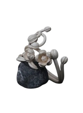 法式茉莉花蕾戒指开口清冷感饰品