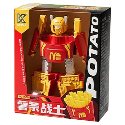 汉堡机器人超好玩食物变形玩具