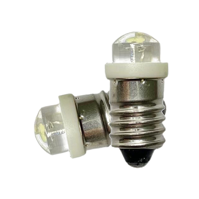 DC3V 3.7V 4.5V 6.3V 9V 12V 18V 24V 螺口E10 LED灯泡手提灯光源