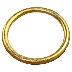 OkFineyard久不掉色金色素圈戒指女小众轻奢高级感尾戒仿黄金指环