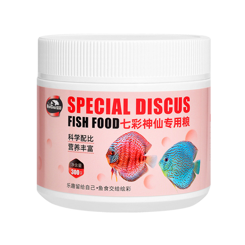 绘彩七彩神仙鱼饲料替代牛心燕