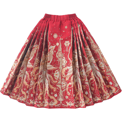 【鸾凤和鸣】新中式提花马面裙