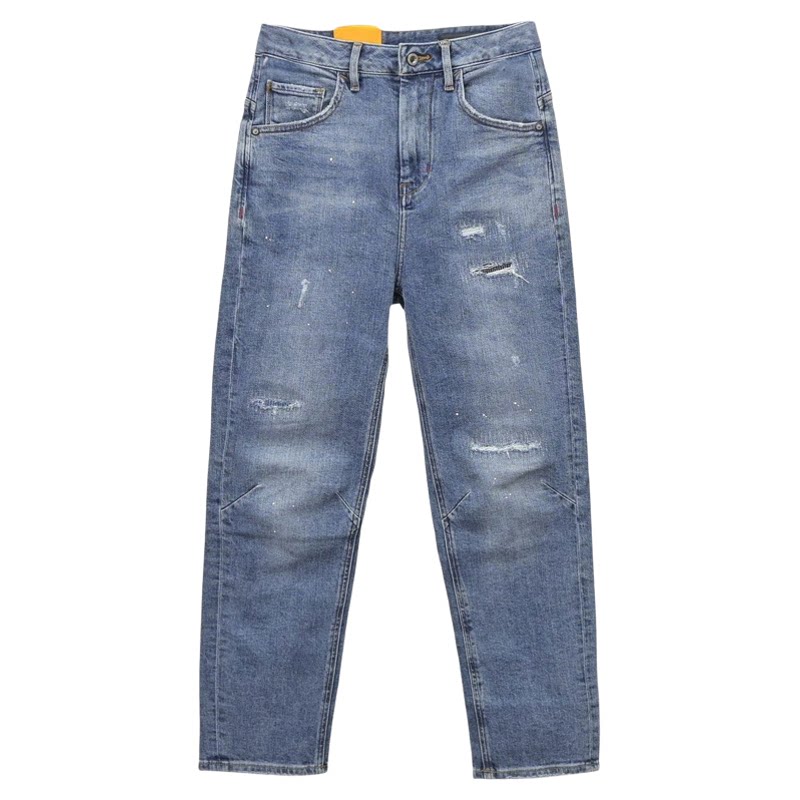ABLEJEANS高腰牛仔裤锥形裤女裤