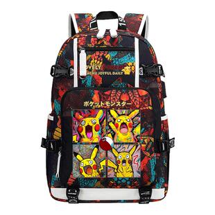 宝可梦神奇宝贝儿童书包男小学生帅气轻便初中生双肩包男孩皮卡丘