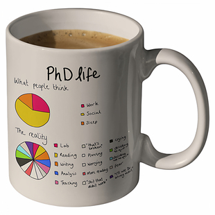 PHD博士杯子创意礼物搞怪小众学生喝水杯子咖啡马克杯家用陶瓷杯