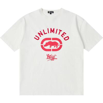 ecko红犀牛贴布绣全棉短袖t恤