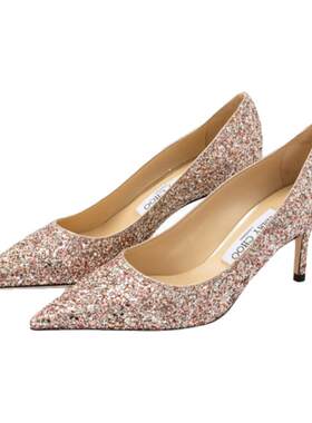 JIMMY CHOO 春夏新款女士优雅满钻高跟鞋银泰百货 301574