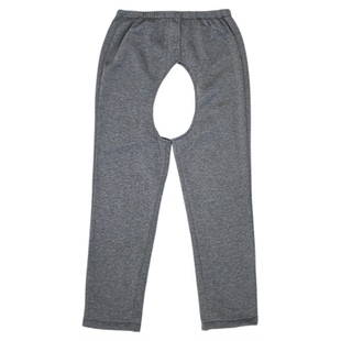 春秋老人开裆裤瘫痪老人专用裤子卧床失禁护理裤病人方便病号服