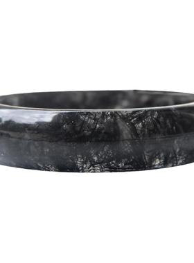 天然黑发晶手镯一物一图