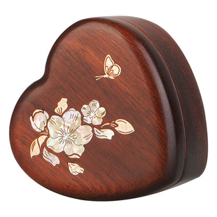 螺钿爱心按摩梳经络梳便携气垫梳蓬松实木质高档送女生情人节礼物