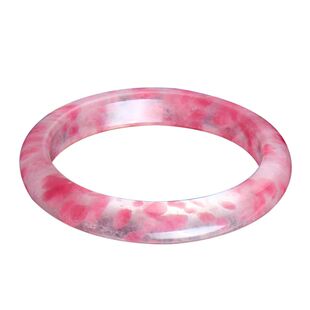 天然收藏级蔷薇辉樱花雨手镯高冰玉化镯子女款饰品生日礼物送证书