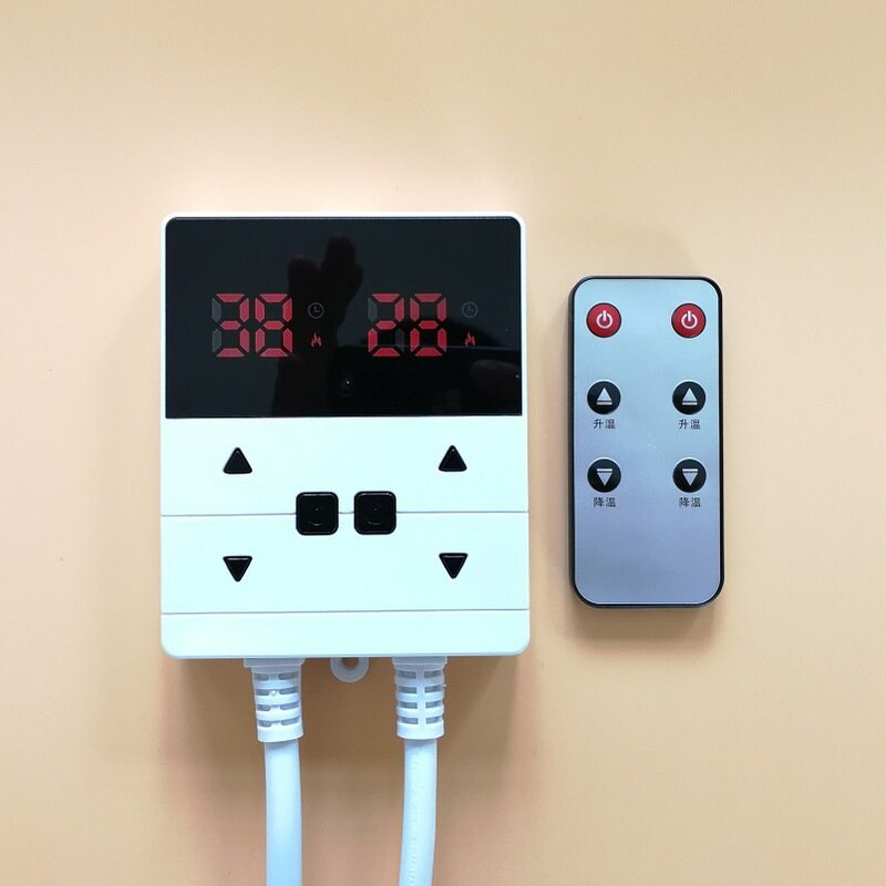 韩国电热膜温控器电热炕板电静音控可开关温控器双温控定时热炕