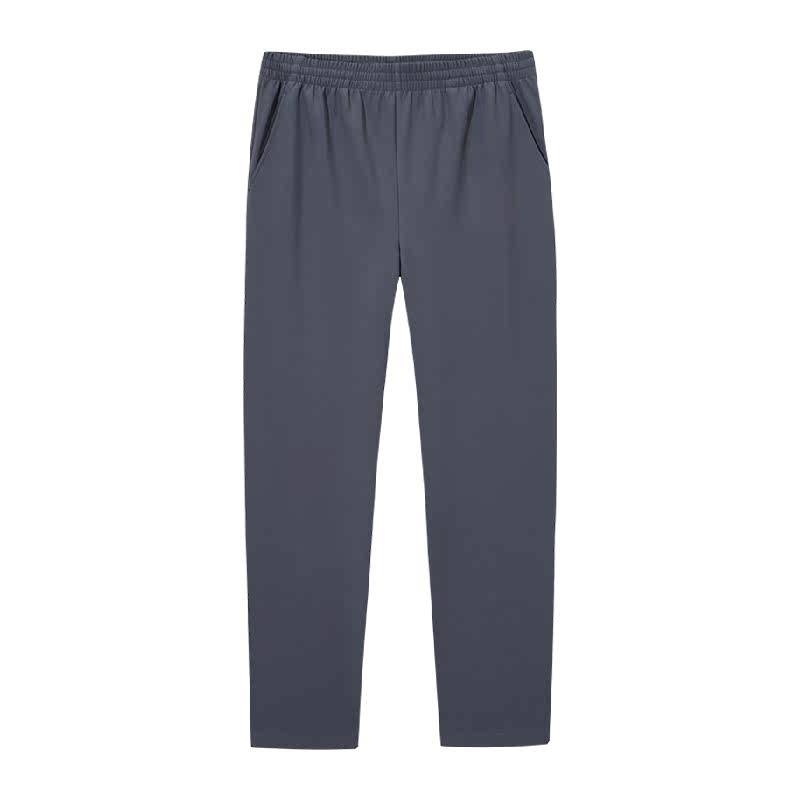 安踏梭织运动长裤男士2026新款健身跑步直筒裤通勤防泼水休闲裤子