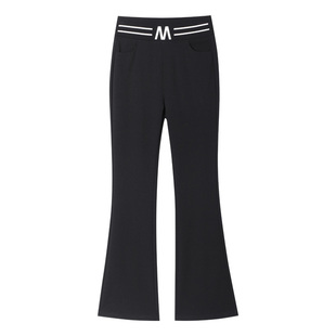 裤子女2025新款爆款冬季加绒女士微喇裤休闲小个子九分喇叭女裤冬