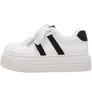 小卤球球增高4.5CM~厚底小白鞋夏季女鞋2026新款板鞋百搭面包鞋子