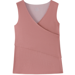 雅鹿孕妇保暖背心女款怀孕期专用产后哺乳加绒大码打底衫上衣秋冬