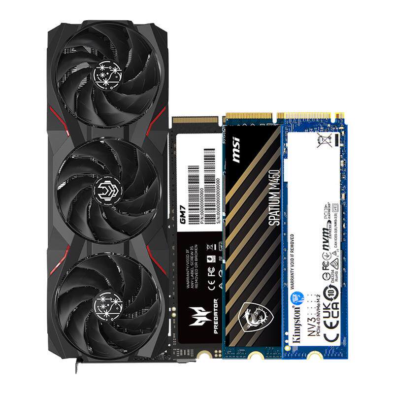 瀚铠RX9070XT16G显卡固态套装