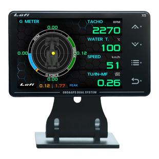 三代LUFI XS汽车多功能OBD&GPS仪表水温油温涡轮表陀螺仪G值改装