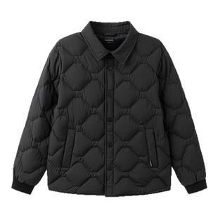 巴拉巴拉儿童羽绒服男女宝宝轻薄保暖外套2025冬装中大童翻领上衣