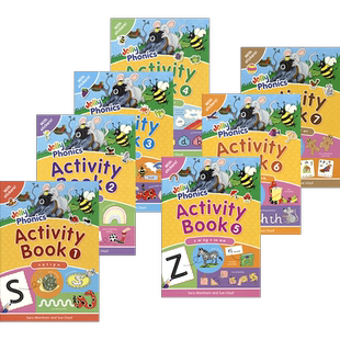 Jolly Phonics Activity 7 Books 英国欢乐自然拼读法 活动书教材7册套装 儿童英语启蒙 3岁+ 英文原版进口图书