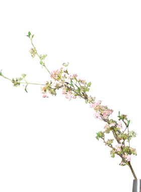 轻奢雪柳枝假花绢花家居客厅摆件