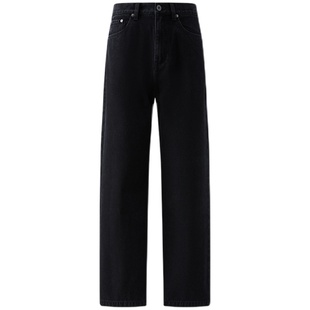 【胡夏同款】Organic Emotion黑色水洗CleanFit立体剪裁牛仔裤OE