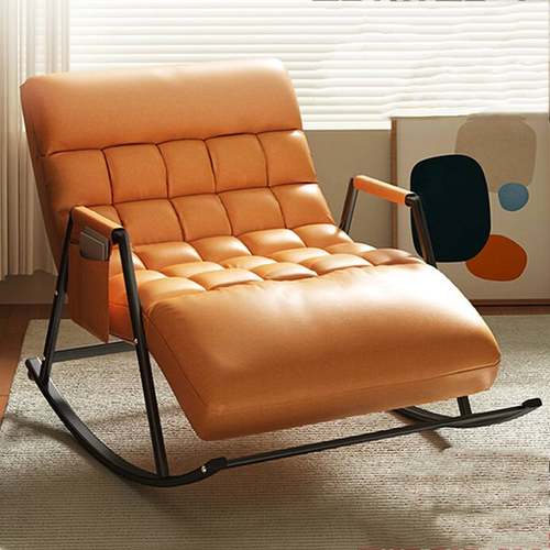 北欧双人摇摇椅家用阳台躺可睡椅逍遥大人沙发摇椅懒人躺椅可休闲