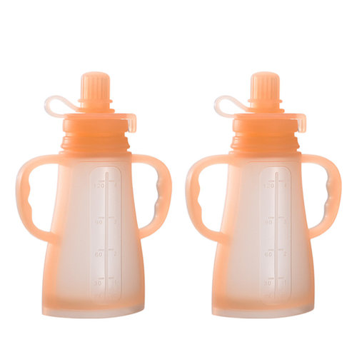 婴儿果泥吸吸袋喝米糊辅食袋挤压式宝宝多功能硅胶母乳保鲜饮水壶