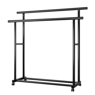 衣架落地卧室挂衣架加粗加厚可移动晾晒衣服架家用阳台简易衣帽架