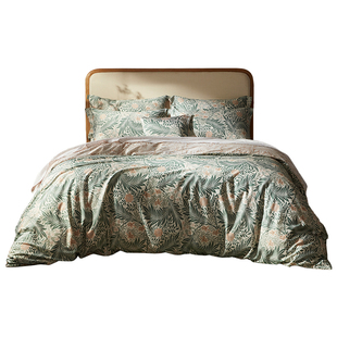 MINE/寐Morris&CoA类长绒棉纯棉四件套高级感秋冬床单套件 飞燕草