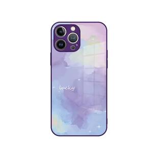 苹果14Promax水彩晕染渐变手机壳iPhone13高端15奢华12小众17高级感16新款彩色11简约x玻璃适用女款17air防摔