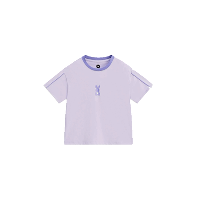 MQD女童冰氧吧凉感短袖T恤夏季儿童粉色凉感女孩短袖