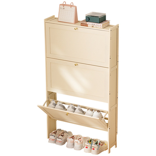 超薄鞋柜多层家用门口翻斗鞋架子出租房宿舍小窄入户门省空间简易