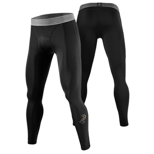 左右力量加厚紧身裤高弹加绒健身裤九分篮球跑步运动训练压缩裤男