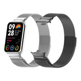 适用小米手环9Pro表带新款小米watch6米兰尼斯磁吸8腕带智能运动红米watch6/5通用NFC版男女生金属原装REDMI