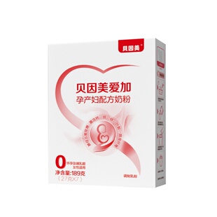 【新客】贝因美爱加孕产妇配方奶粉189g 孕妈妈含乳铁蛋白奶粉
