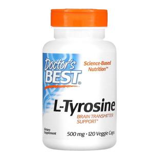 香港直发doctor's best金达威酪氨酸素食胶囊营养120粒