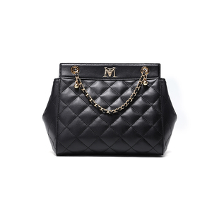 梦特娇女包2026春季新款菱格链条包轻奢羊皮手提包通勤休闲斜挎包