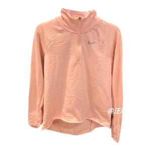 Nike耐克女子长袖跑步训练速干保暖颗粒绒半拉链立领体恤DD6800