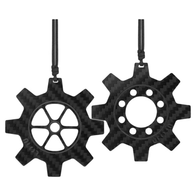 ufofn原创齿轮碳纤维车载挂件