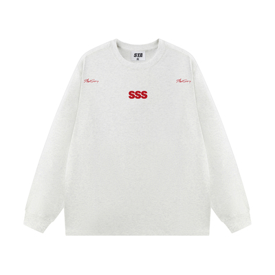 STA旗舰店美式潮牌字母印花长袖男女秋季高街重磅纯棉情侣卫衣