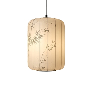 宋式美学吊灯布艺禅意风格民宿艺术装饰灯笼茶室灯氛围感定制灯具