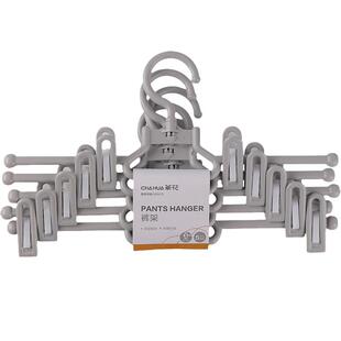 茶花内衣架晾衣架家用晒内衣内裤专用防风衣架带夹子衣服架挂衣架