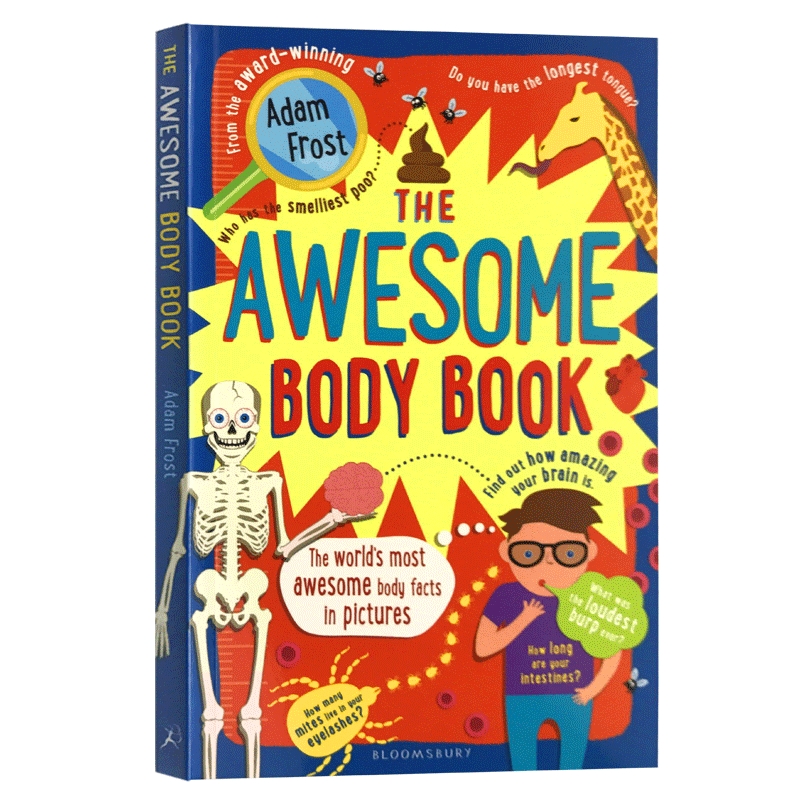 人体的奥妙 身体认知 英文原版 The Awesome Body Book 身体百科 少儿科普 6-12岁儿童启蒙早教书 进口英语绘本亲子互动益智书籍