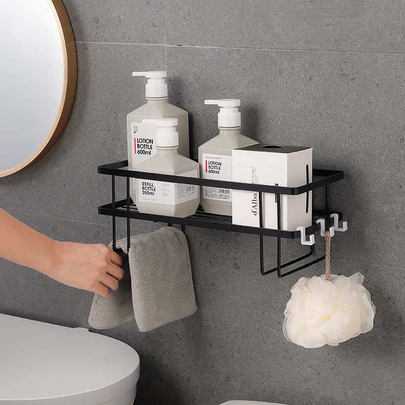 25年新款置物架铁艺打孔上方卫生间家用免收纳架置物架马桶马桶