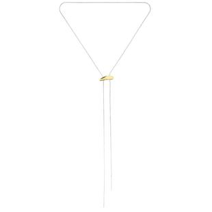 BRACHA LAUREN 套索项链 金属金色 REVOLVE小众新款