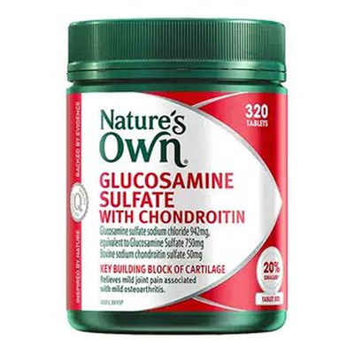 澳洲直邮 Nature's Own 氨基葡萄糖软骨素保护骨关节健康片 320片