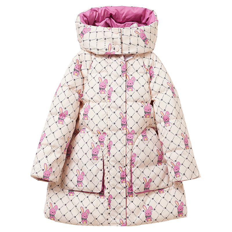 儿童羽绒服女童中长款2025新款冬季女孩正品反季中大童童装外套